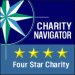 charity navigator logo care and give back