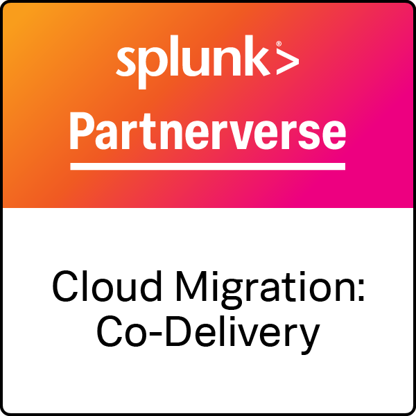 Splunk cloud migration co-delivery badge