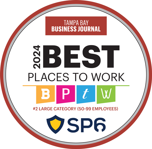 Tampa Bay Business Journal Best Places to Work 2024 Award Winner Badge