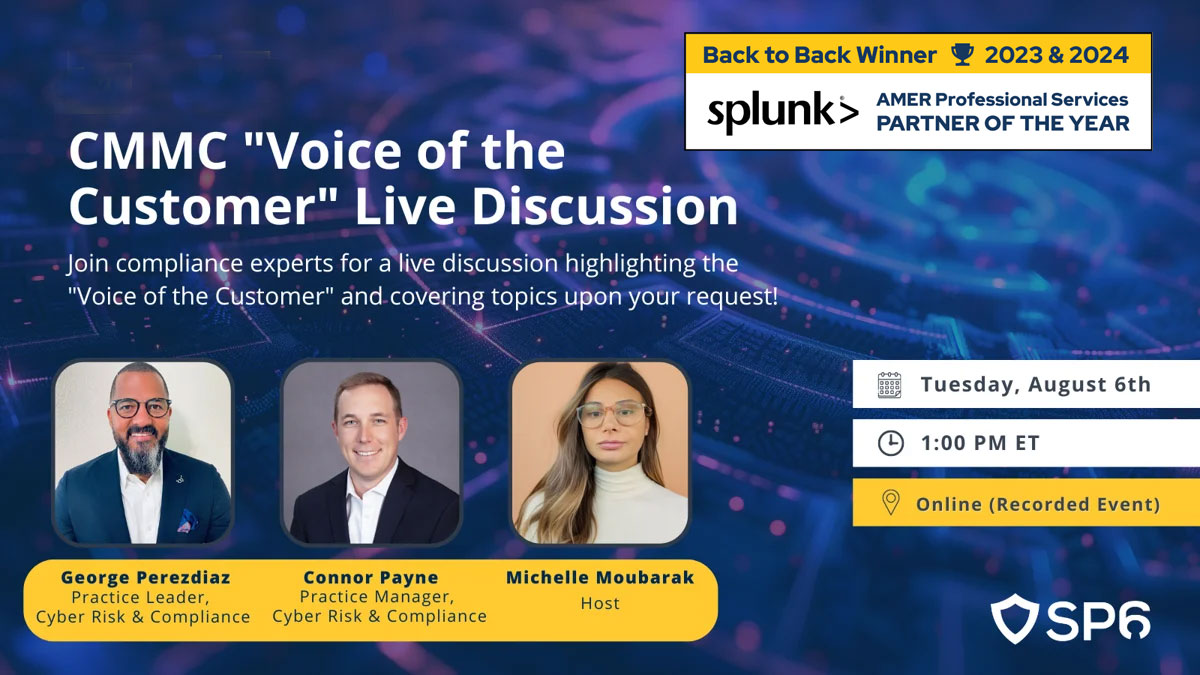 Webinar: CMMC "Voice of the Customer" Live Discussion