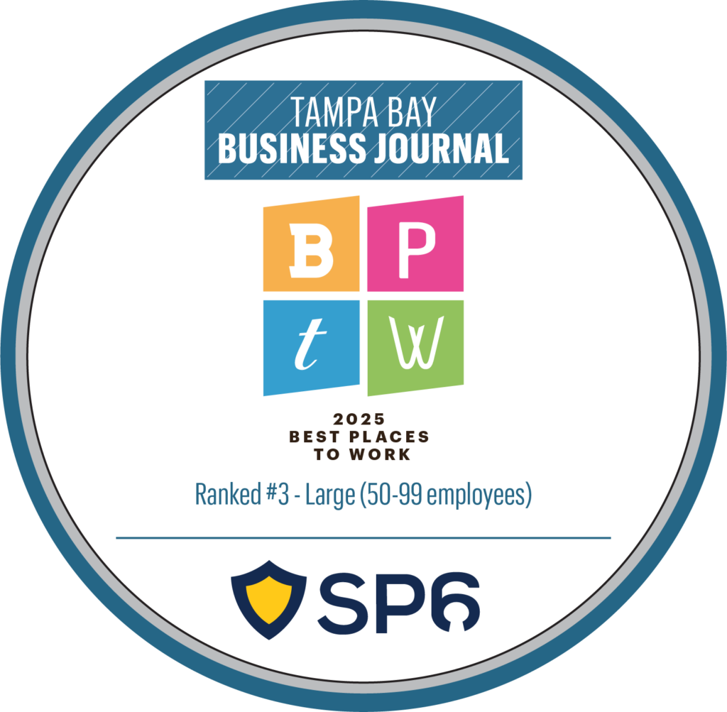 Tampa Bay Business Journal 2025 best places to work winner badge