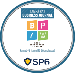 Tampa Bay Business Journal 2025 best places to work winner badge